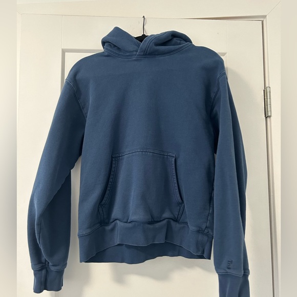 Aritzia Tops - Aritzia Cozy Fleece Perfect Hoodie in a dark blue colour!